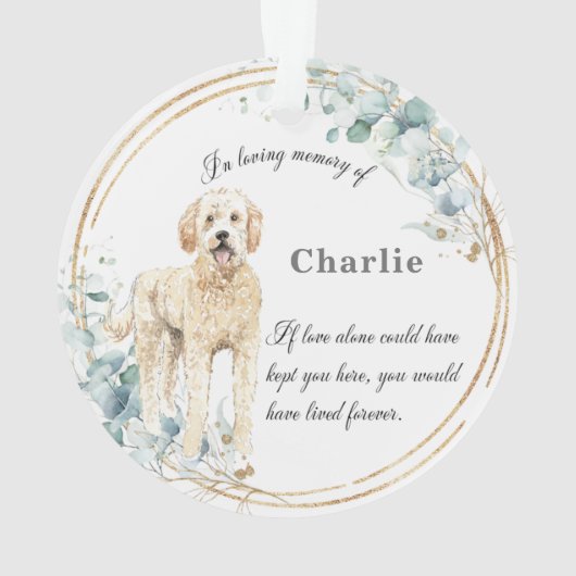 Labradoodle En Souvenir Affectueux Nom Noël   (dos)