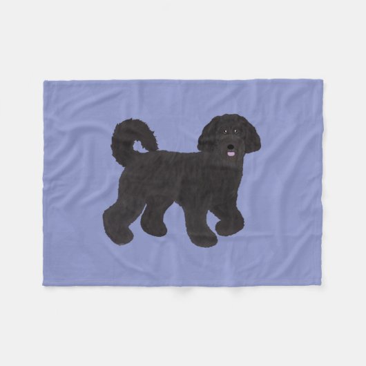 Labradoodle Fleece Blanket (Voorkant (Horizontaal))