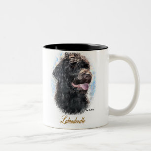 Labradoodle Gifts Tweekleurige Koffiemok