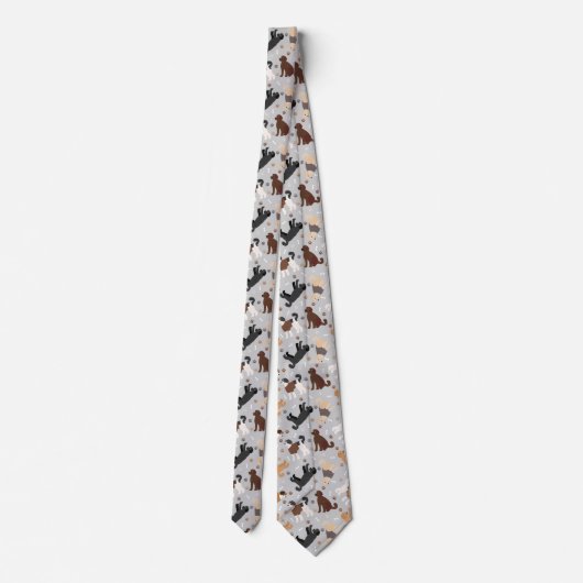 Labradoodle / Goldendoodle Bones and Paws Cravate (Dos)