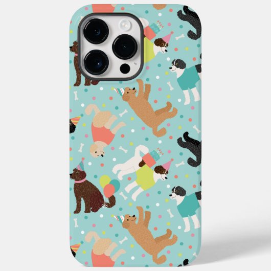 Labradoodle / Goldendoodle Verjaardagsfeest Case-Mate iPhone Case (Achterkant)