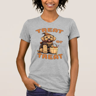 Labradoodle Halloween Dog Costume �Treat or Treat� T-shirt
