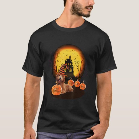 Labradoodle Halloween For Kids Mom Dad Love Dog T-shirt (Voorkant)