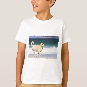 Labradoodle - Happy Day op strand T-shirt