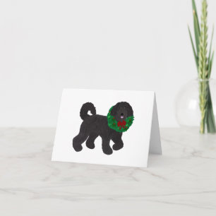 Labradoodle Holiday Greeting Kaart