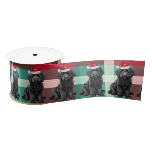 Labradoodle Holiday Plaid Funny Dog Christmas Lint