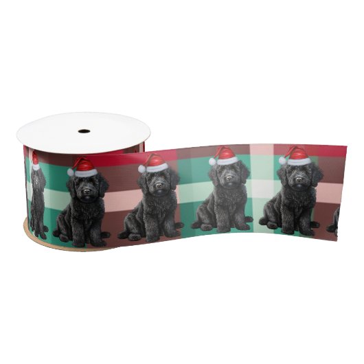 Labradoodle Holiday Plaid Funny Dog Christmas Lint (Spoel)