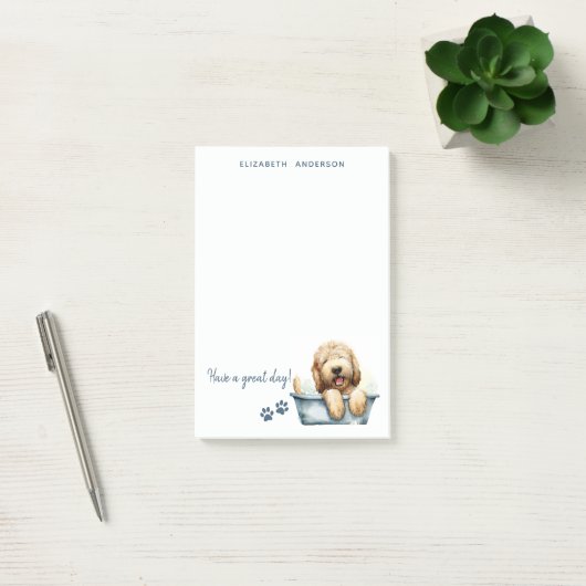 Labradoodle Hond gepersonaliseerd Post-it® Notes (Kantoor)