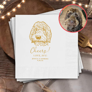 Labradoodle Hond Gepersonaliseerde Proost Servet