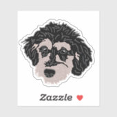 Labradoodle-hond-moeder mok sticker (Vel)