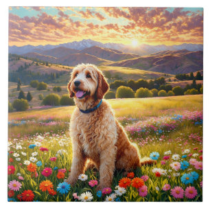 Labradoodle hond tegeltje