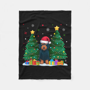 Labradoodle Hondenliefhebbers Santa Hat Ugly Chris Fleece Deken