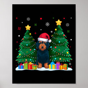 Labradoodle Hondenliefhebbers Santa Hat Ugly Chris Poster
