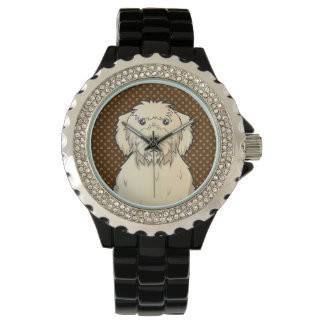 Labradoodle Hondenpoten Cartoon Horloge