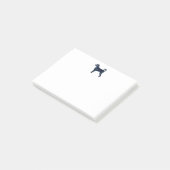 Labradoodle Hondenras Silhouette Black Waterverf Post-it® Notes (Schuin)