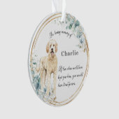 Labradoodle In Loving Memory Naam Kerstmis   Ornament (voorkant)