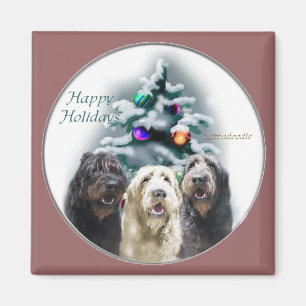 Labradoodle kerstcadeaus magneet