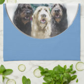 Labradoodle Kerstmis Theedoek (Gevouwen)