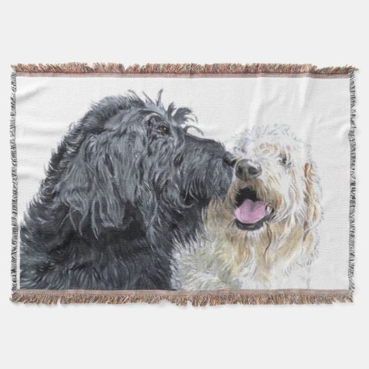 Labradoodle Love Deken (Voorkant)