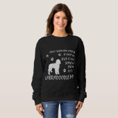 Labradoodle mama Sweatshirt Birthday Dog Mama Gift (Voorkant volledig)