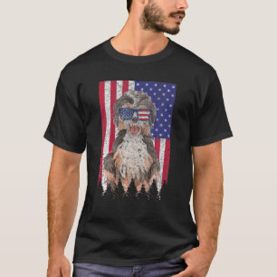Labradoodle Patriotic Dog USA Pride American Flag T-shirt