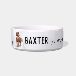Labradoodle Personalized Dog Bowl Voerbakje
