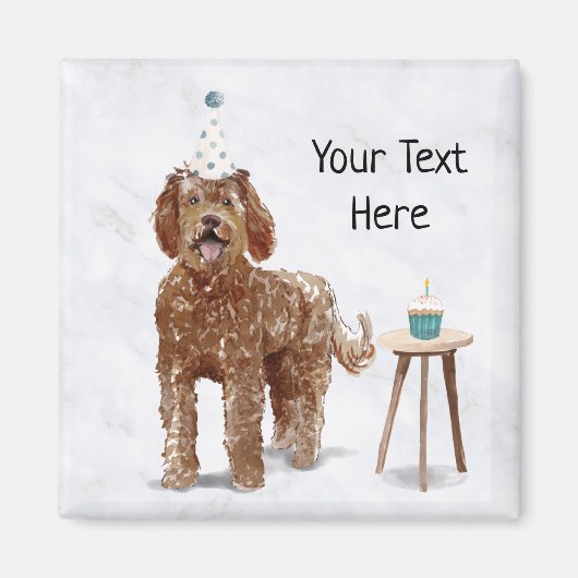 Labradoodle Personalized magnet Magneet (Voorkant)
