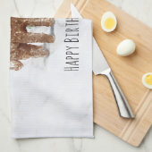 Labradoodle personnalisées Chien Cuisine Serviette (Quart Plié)