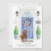 Labradoodle Porte avant Faire-part de déplacement (Devant)