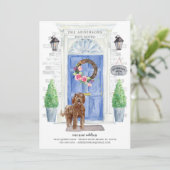 Labradoodle Porte avant Faire-part de déplacement (Debout devant)