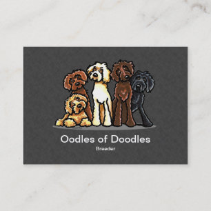Labradoodle Rainbow Pet Cartes de visite