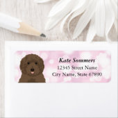 Labradoodle Retourner l'adresse Étiquettes (En situation)
