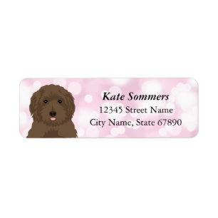Labradoodle Retourner l'adresse Étiquettes