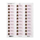 Labradoodle Retourner l'adresse Étiquettes (Feuille entière)