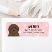 Labradoodle Retourner l'adresse Étiquettes (En situation)