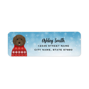 Labradoodle Retourner l'adresse Étiquettes