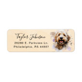 Labradoodle Return Address Label (Voorkant)