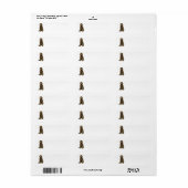 Labradoodle Return Address Label (Full Sheet)