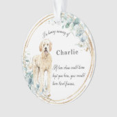 Labradoodle Ter Gedachtenis Naam Kerstmis Ornament (voorkant)