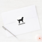 Labradoodle w/ Cool Text Ronde Sticker (Envelop)