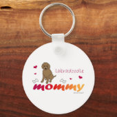 LabradoodleChoco Sleutelhanger (Voorkant)