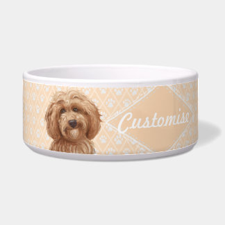 ©LabraDoodleFriends Dog Labradole Bowl-perzik Voerbakje