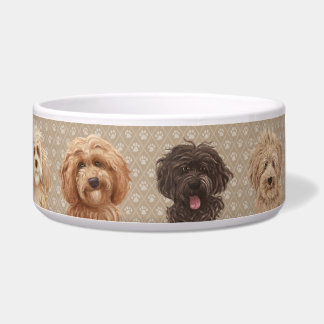 ©LabraDoodleFriends Labradoodle Bowl Brown Voerbakje