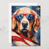 Labrador 4 juli Onafhankelijkheidsdag Feestdagenkaart (Voorkant / Achterkant)