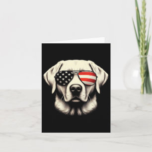 Labrador Amerikaanse vlag Zonnebril 4 juli Patriot Kaart