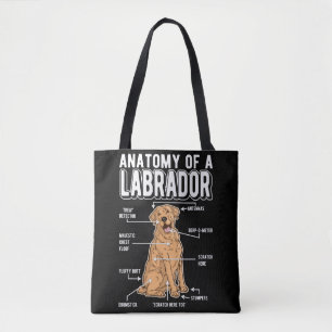 Labrador Anatomy Funny Dog Draagtas