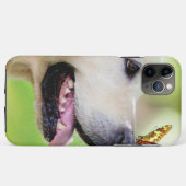 Labrador And Butterfly Throw Pillow Case-Mate iPhone Case (Achterkant (horizontaal))