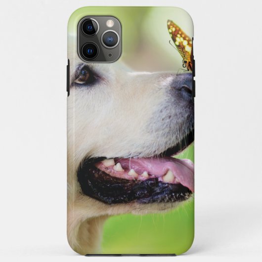 Labrador And Butterfly Throw Pillow Case-Mate iPhone Case (Achterkant)