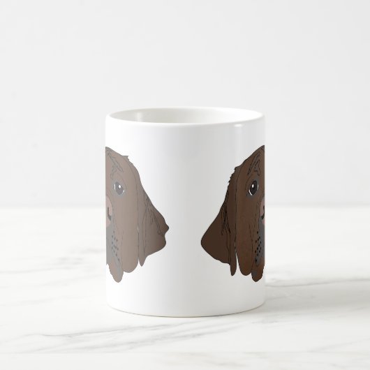 Labrador au chocolat sur la Mug (Centre)