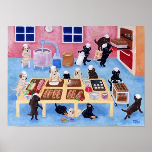 Labrador Bakery Artwork Poster (Voorkant)